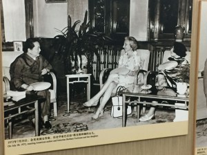 Soong Qing-ling with the American author Barbara Tuchman in 1972