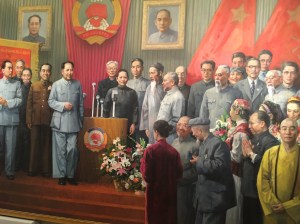Soong Qing-ling with Chairman Mao at the First Session of the Political Consultative Conference, 1949